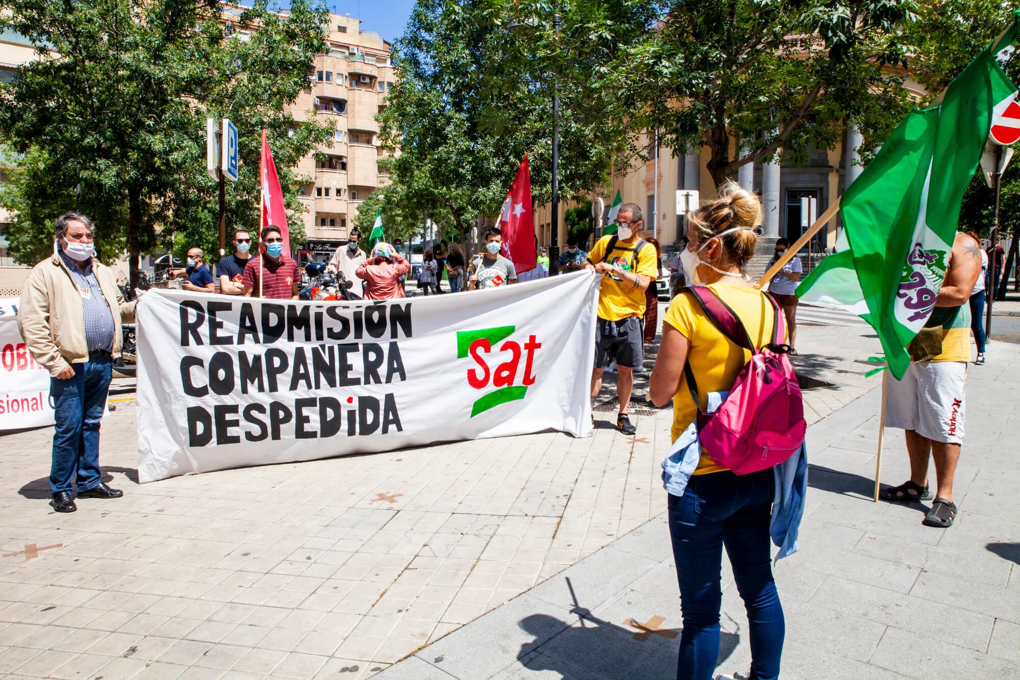 concentración readmisión Vanesa Sánchez Granada SAT